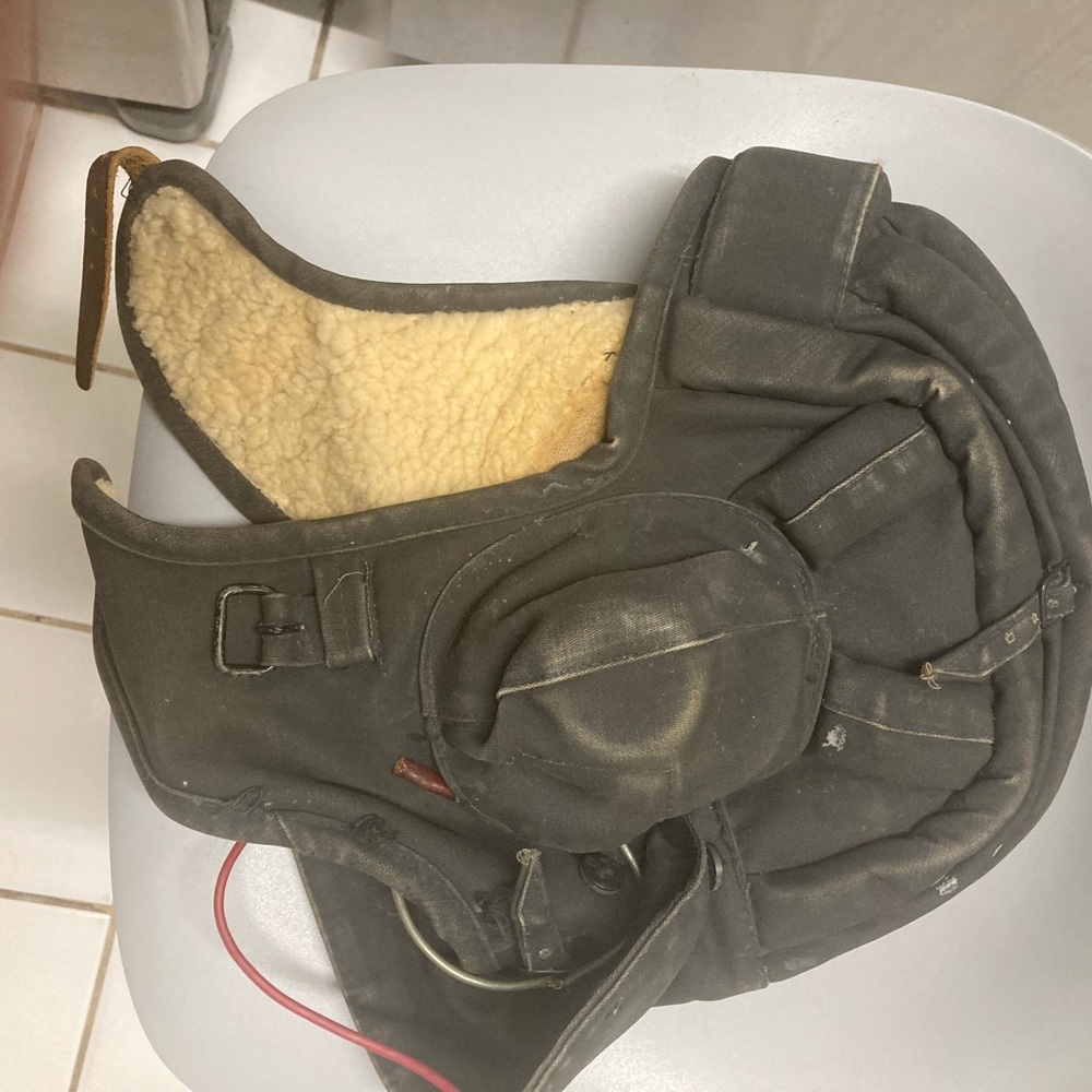 Soviet Russian Military Fur Winter Tank Headset - image 1